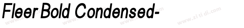 Fleer Bold Condensed字体转换